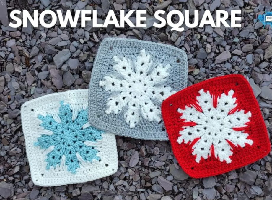 Classic Snowflake Granny Square Pattern