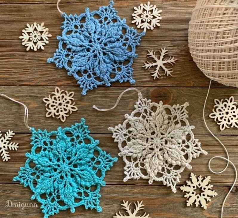 Star Snowflake Granny Square Pattern